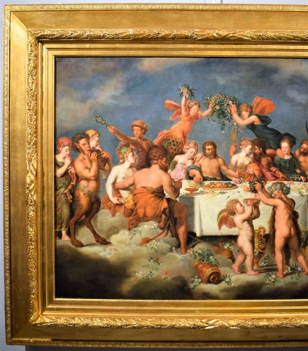 Tableaux et dessins Tableaux XVIe siècle - Le banquet des Dieux, Maître maniériste flamand fin XVIe